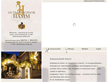 Tablet Screenshot of hamm-wine.de